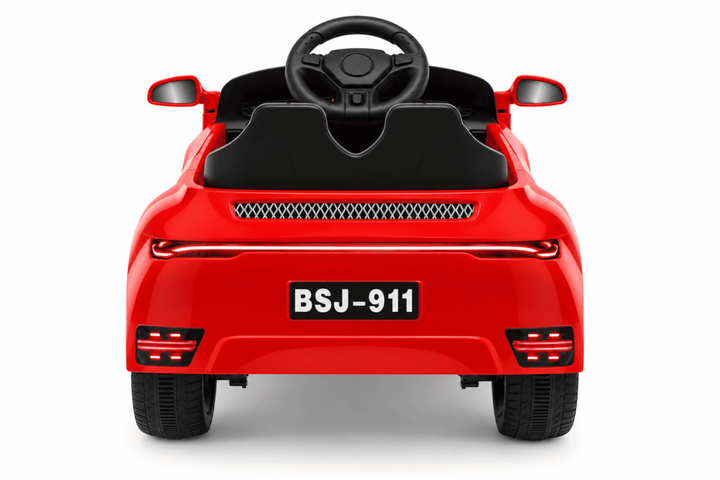 Carro Montable Tipo Porsche Sonidos Y Luces Rojo Niños