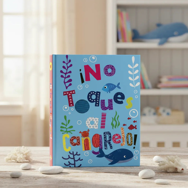 Libro Interactivo ¡No toques al cangrejo! con Texturas Para Niños