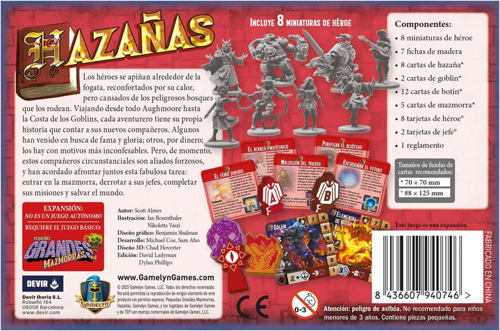 Juego De Mesa Pequeñas Grandes Mazmorras Hazañas Para Adultos