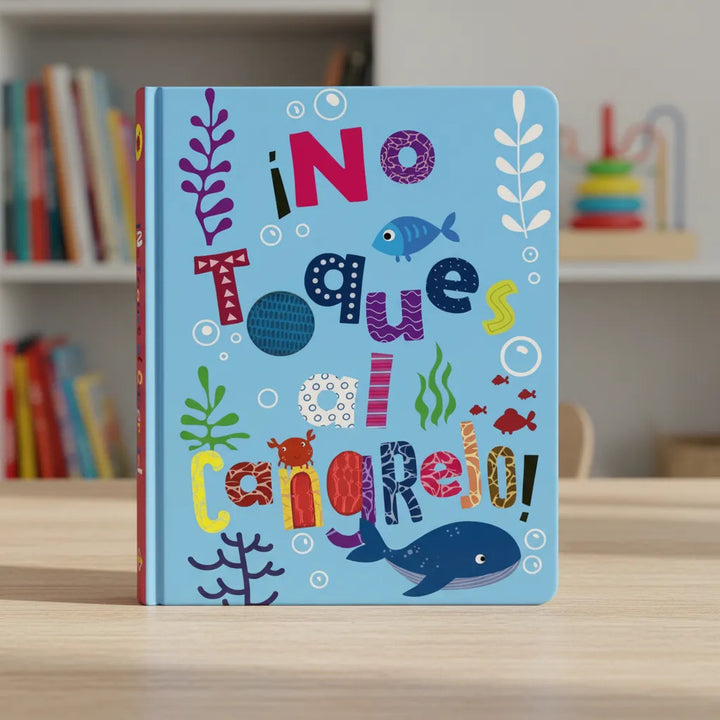 Libro Interactivo ¡No toques al cangrejo! con Texturas Para Niños