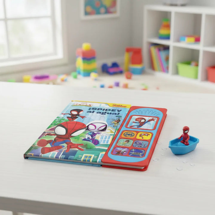 Libro Educativo Sonidos Spiderman Spidey al Agua Para Niños