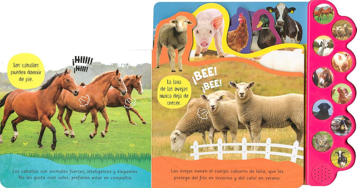 Libro Sonidos Didáctico Amigos De La Granja Para Niños