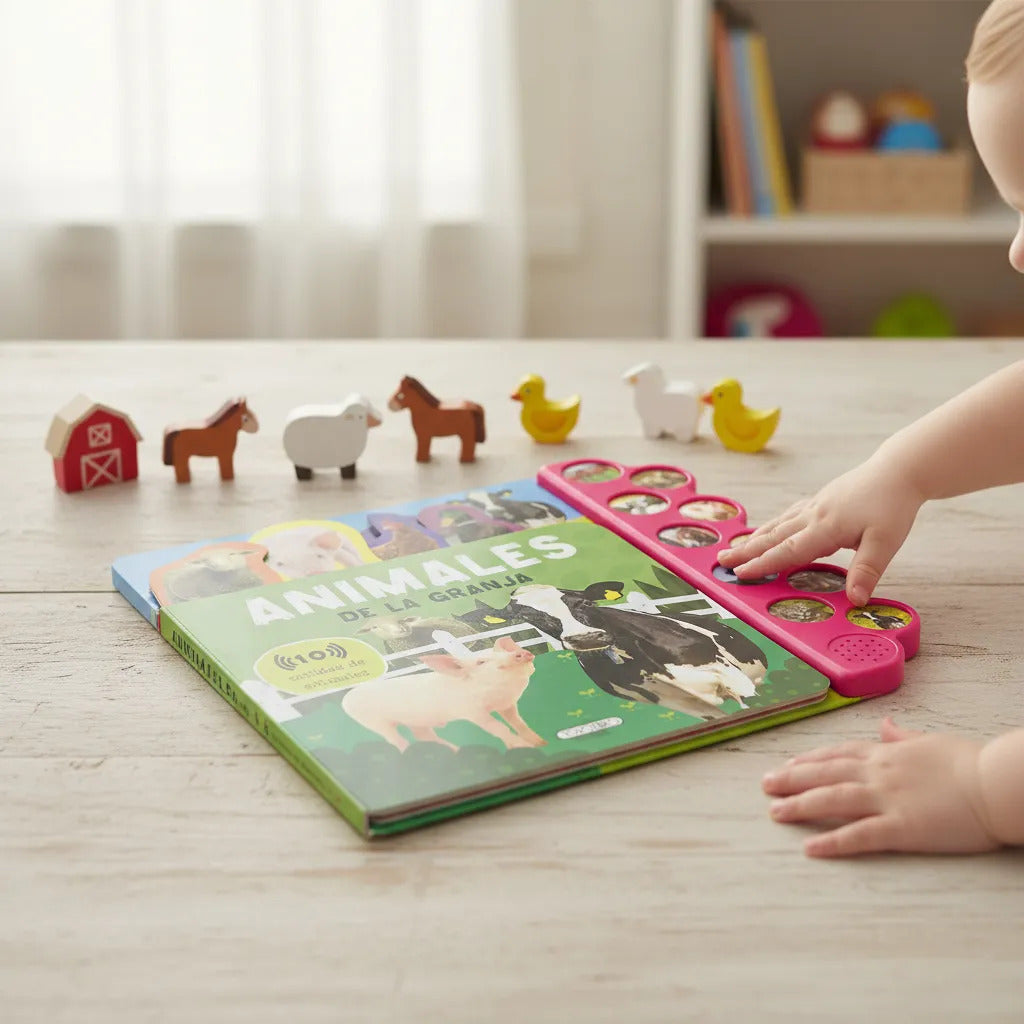 Libro Sonidos Didáctico Amigos De La Granja Para Niños