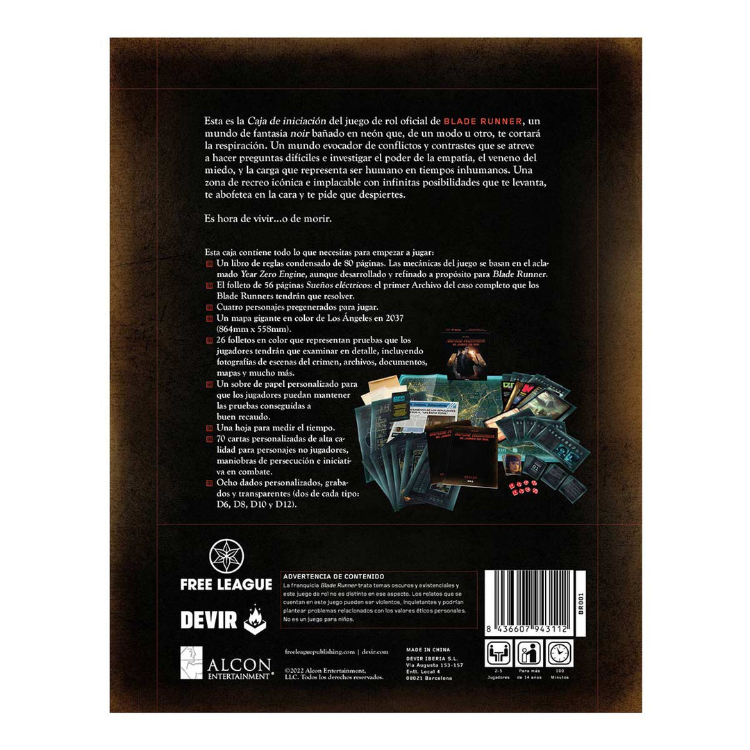 Juego de Mesa Blade Runner Caja de Iniciación Para Adultos
