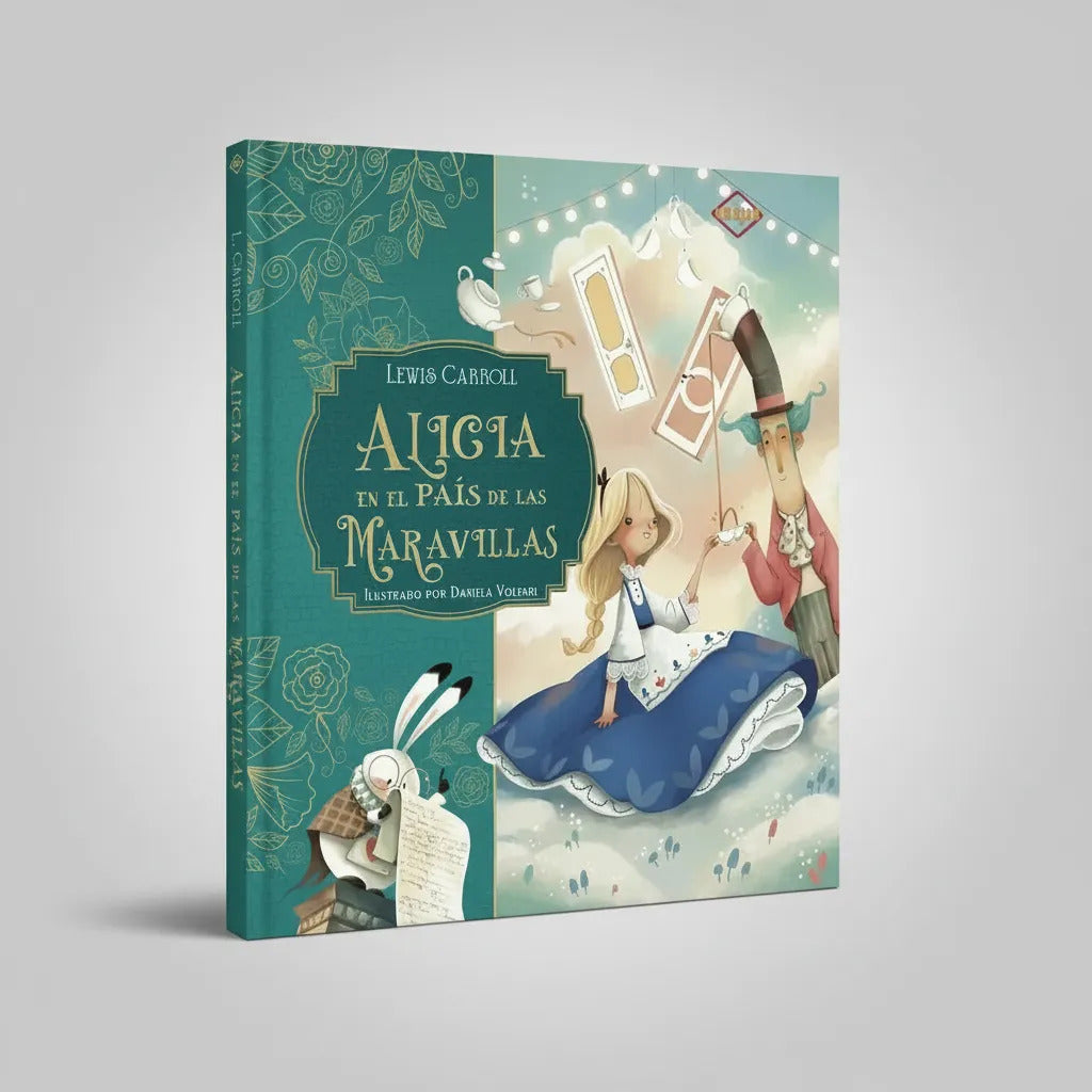 Libro Infantil Alicia en el País de las Maravillas Ilustrado Para Niños