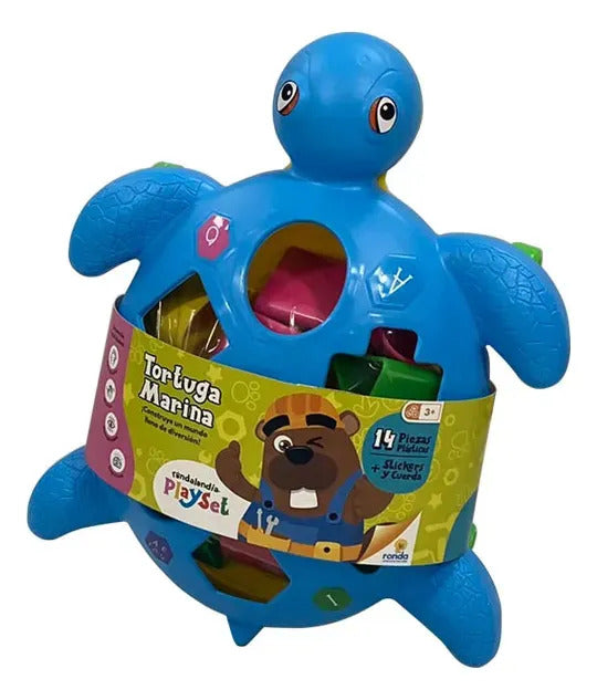 Juego Didáctico Tortuga Marina Formas Encajables Para Niños