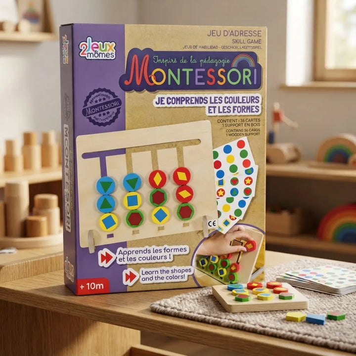Juego De Lógica Montessori En Madera Para Niños