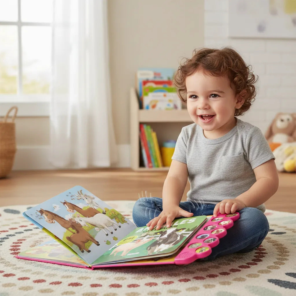 Libro Sonidos Didáctico Amigos De La Granja Para Niños