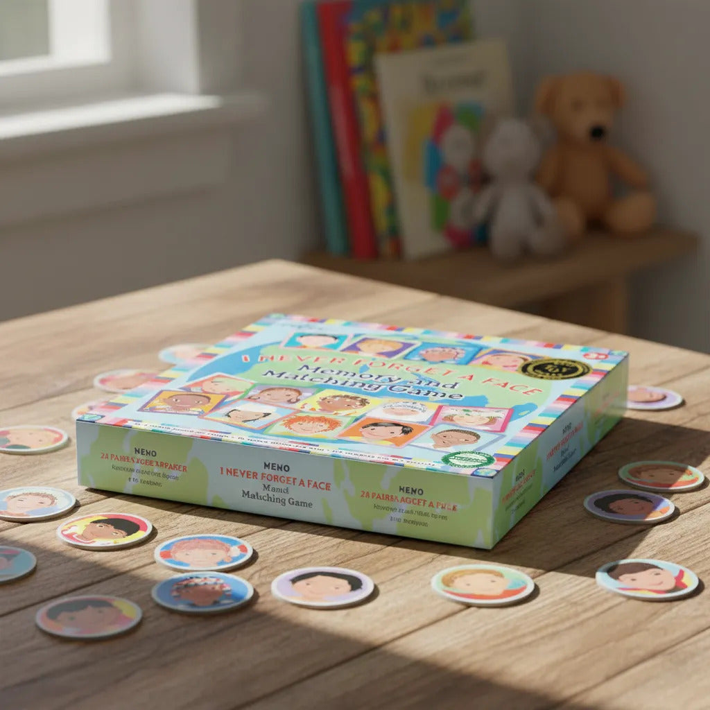Juego de Memoria 24 Pares de Fichas Caras Para Niños