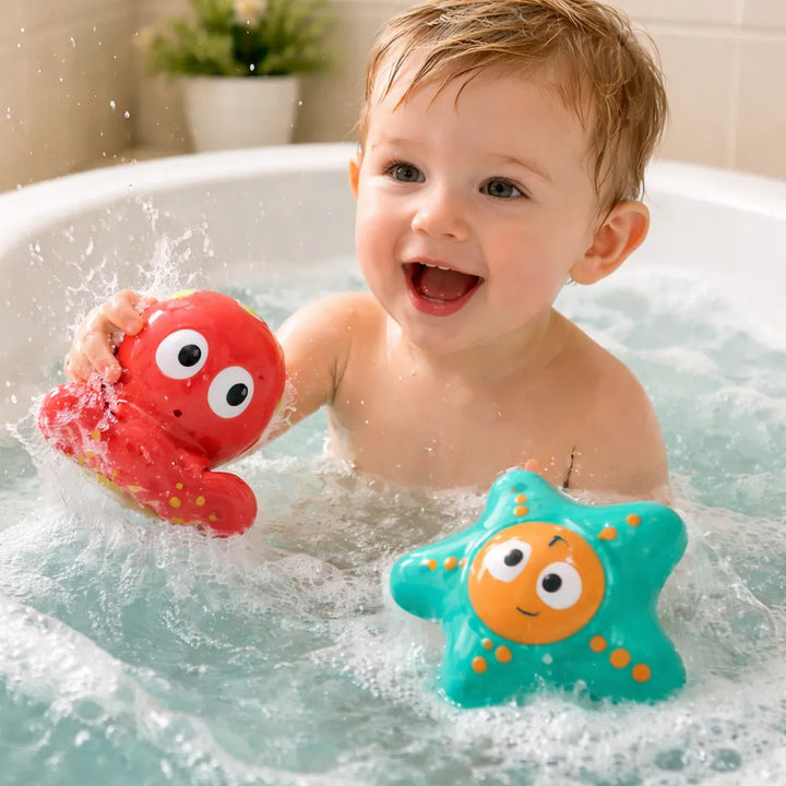 Juguetes de Baño de Silicona Océano Para Niños