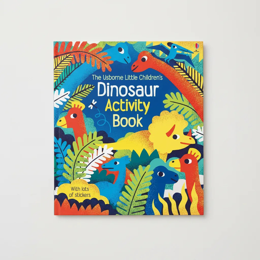 Libro de Actividades Dinosaurios Con Stickers Para Niños