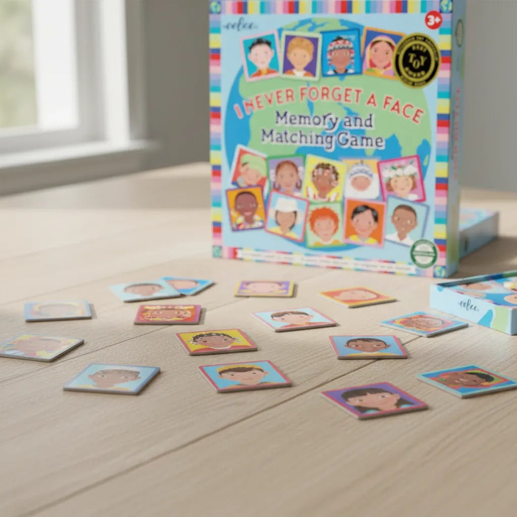 Juego de Memoria 24 Pares de Fichas Caras Para Niños