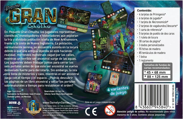 Juego De Mesa Pequeño Gran Cthulhu Estrategia Para Adultos