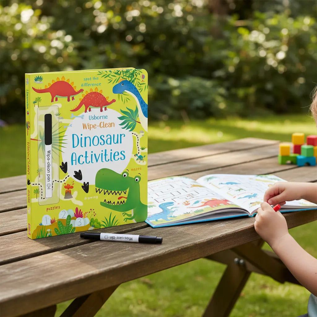 Libro Educativo actividades Dinosaurios Reutilizable Para Niños