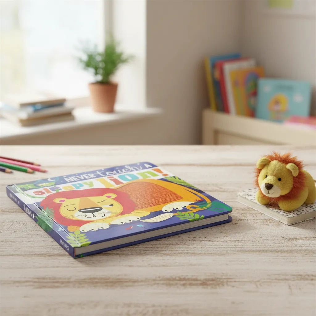 Libro Ilustrado Never Touch a Sleepy Lion Para Niños