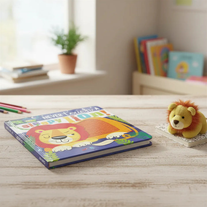 Libro Ilustrado Never Touch a Sleepy Lion Para Niños