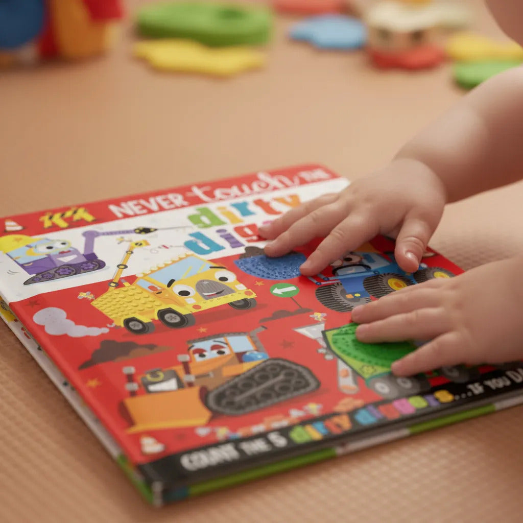 Libro Sensorial Never Touch The Dirty Diggers Para Niños