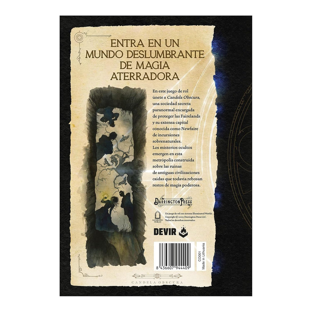 Juego De Mesa de Rol Sistema Illuminated Worlds Candela Obscura