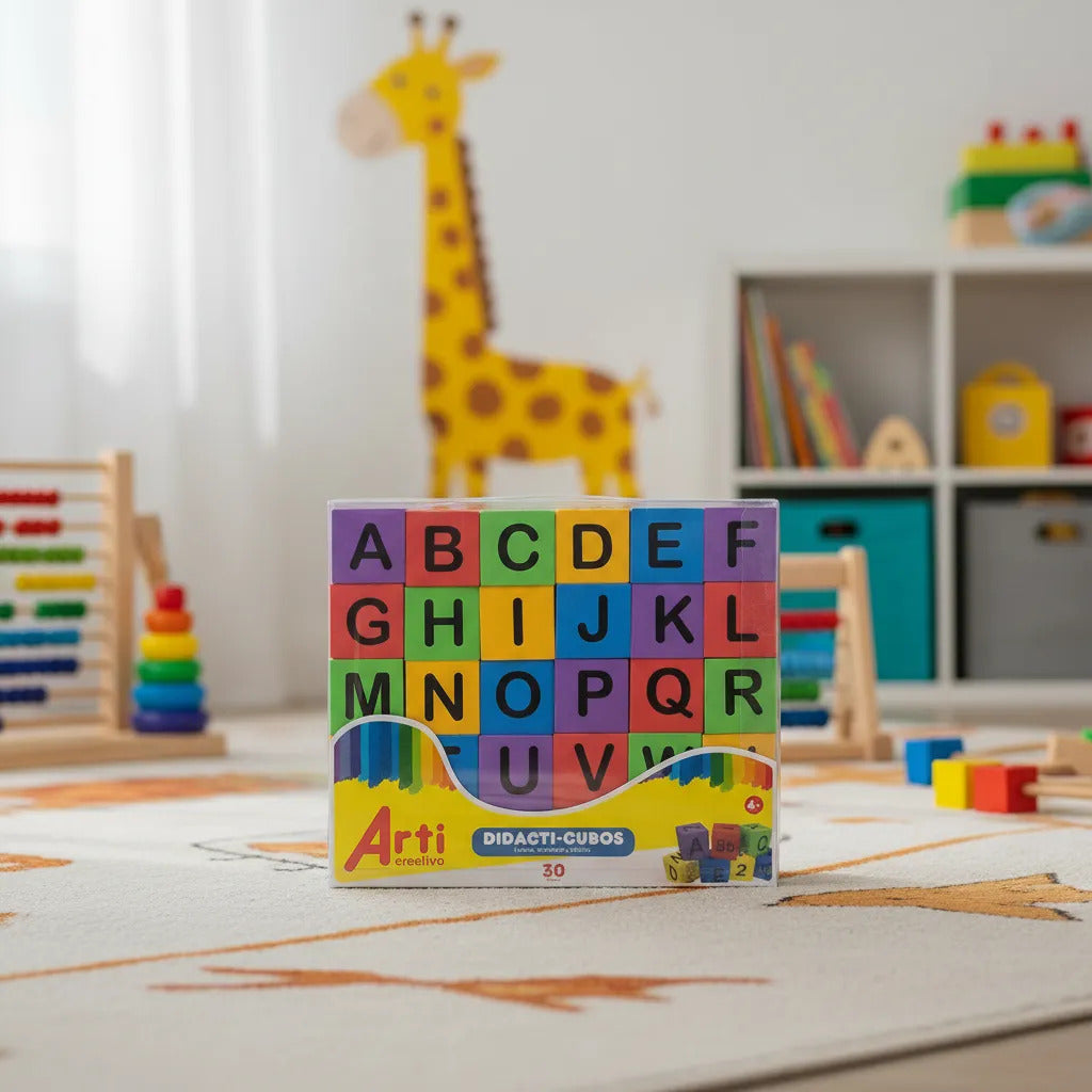 Juego Didáctico Cubos en Foamy 30 Piezas Para Niños