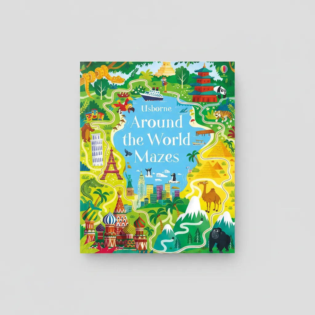 Libro Didactico Laberintos Around the World Mazes Para Niños