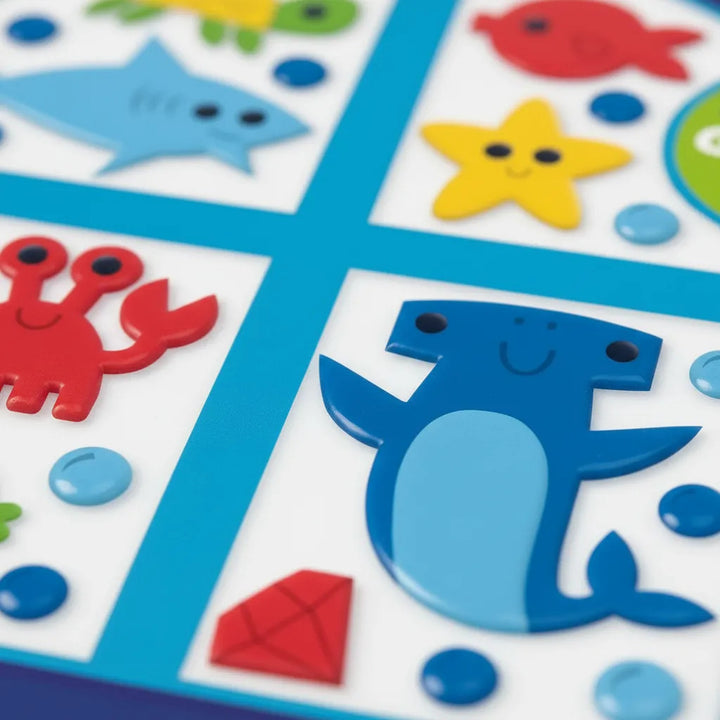 Libro Didáctico con Pegatinas de Tiburones Para Niños