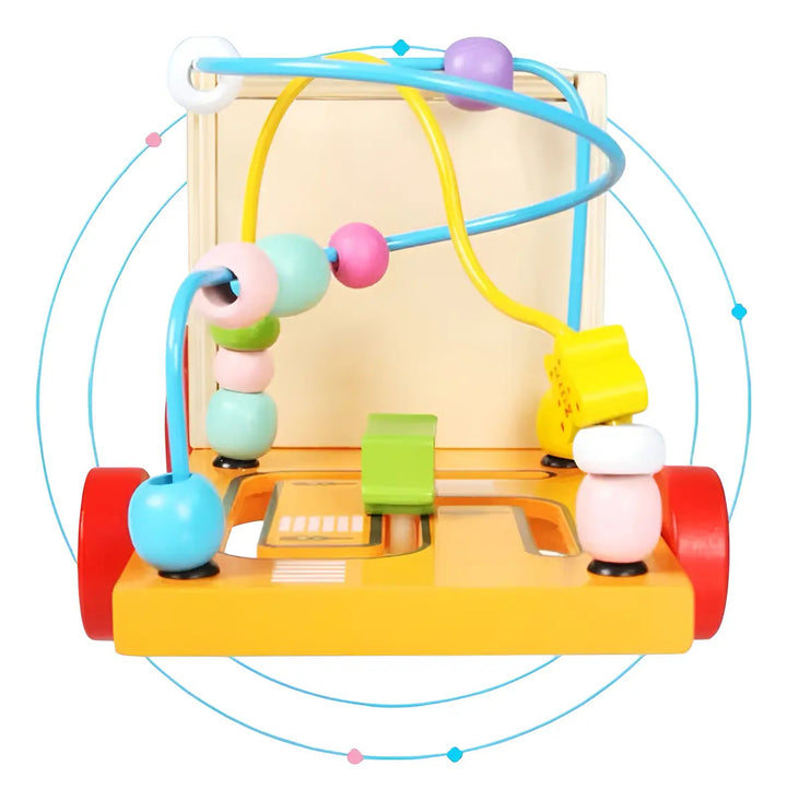 Juguete Carro Sensorial en Madera Montessori Para Niños