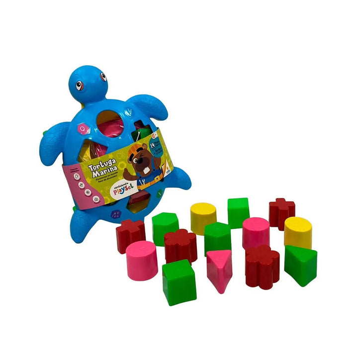 Juego Didáctico Tortuga Marina Formas Encajables Para Niños