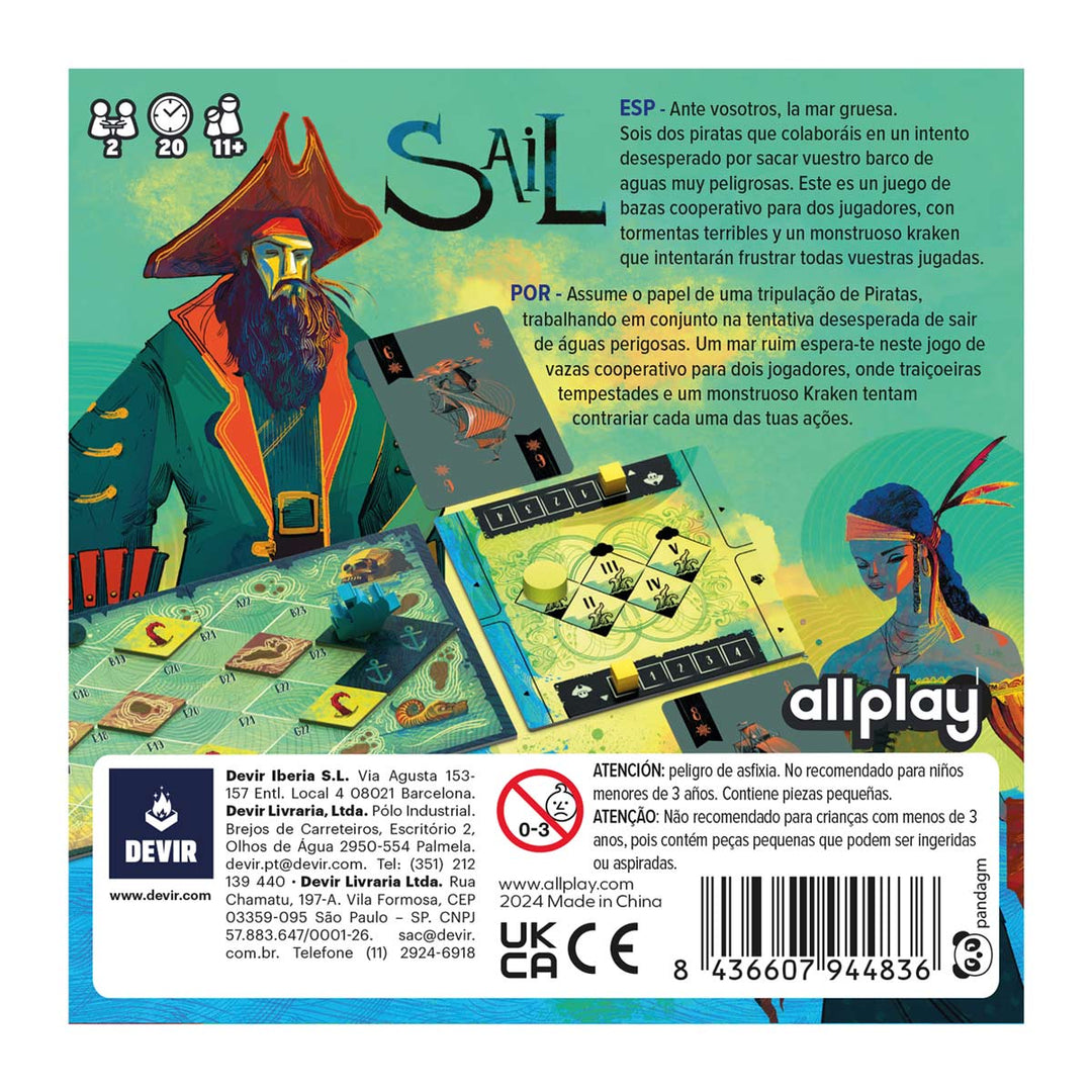 Juego de Mesa Cooperativo Sail Devir Para Adultos