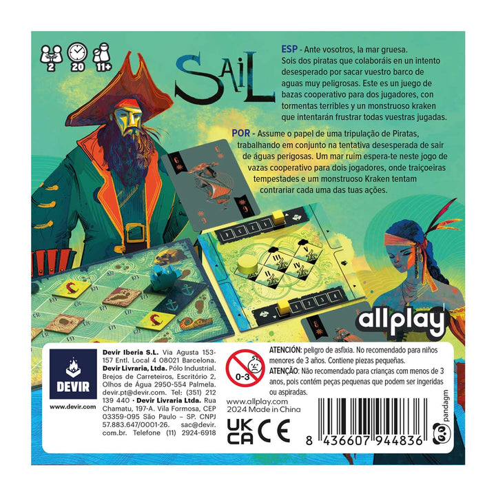 Juego de Mesa Cooperativo Sail Devir Para Adultos