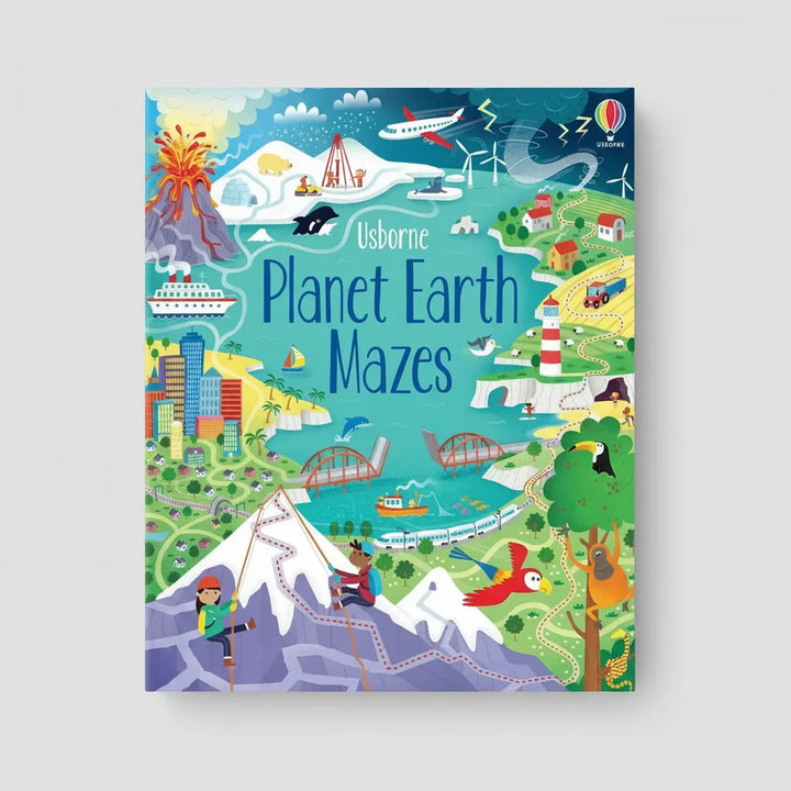 Libro de Laberintos Educativos Planet Earth Mazes Para Niños
