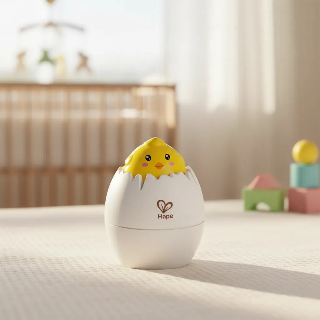 Juguete Educativo huevo pollito sonajero para Bebés
