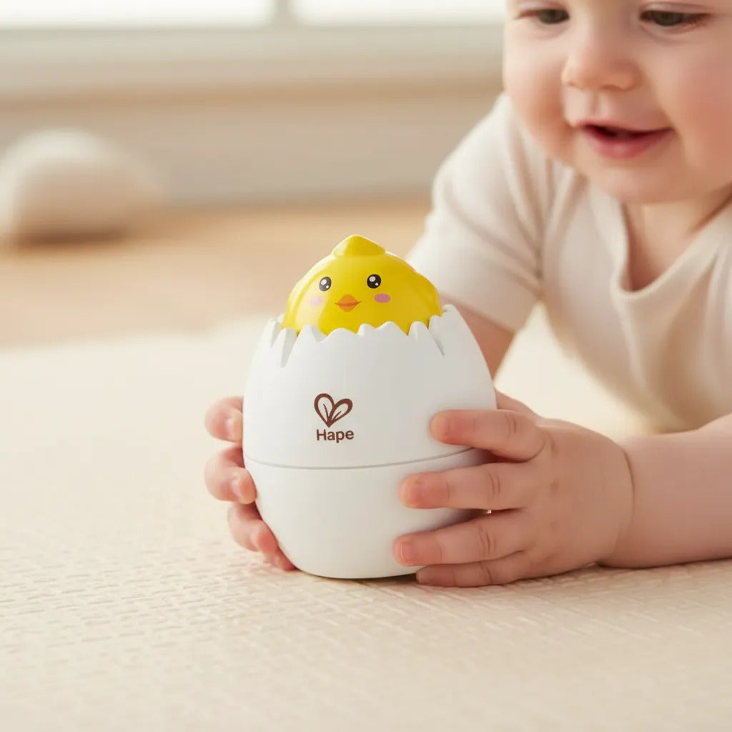 Juguete Educativo huevo pollito sonajero para Bebés