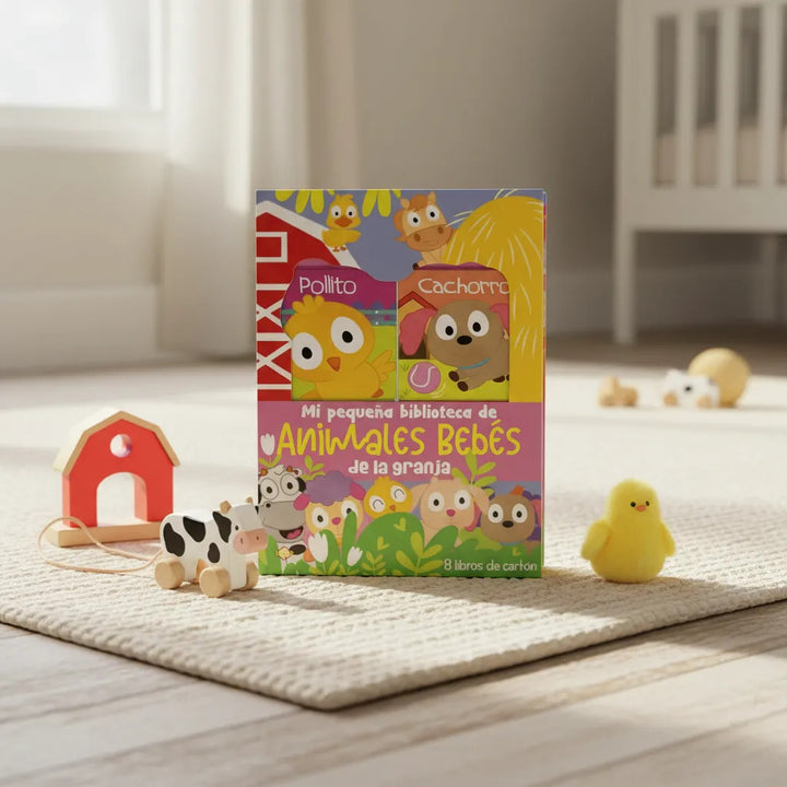 Libro Mi Pequeña Biblioteca Animales de la Granja Para Niños