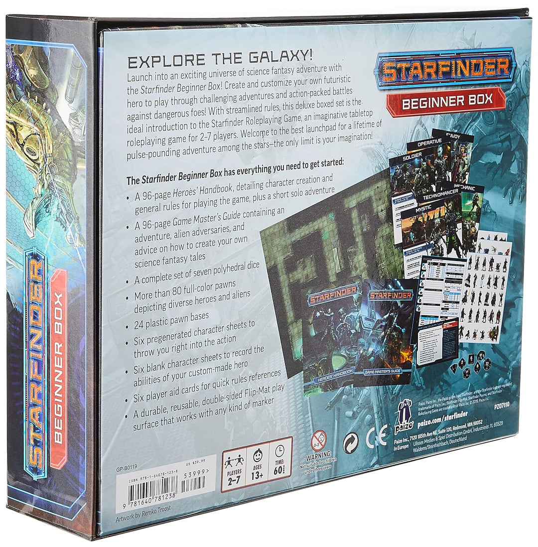 Juego de Mesa Caja Inicial Starfinder Beginner Devir Para Adultos