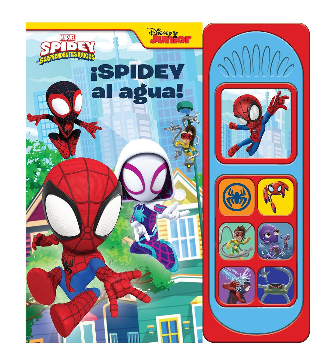Libro Educativo Sonidos Spiderman Spidey al Agua Para Niños