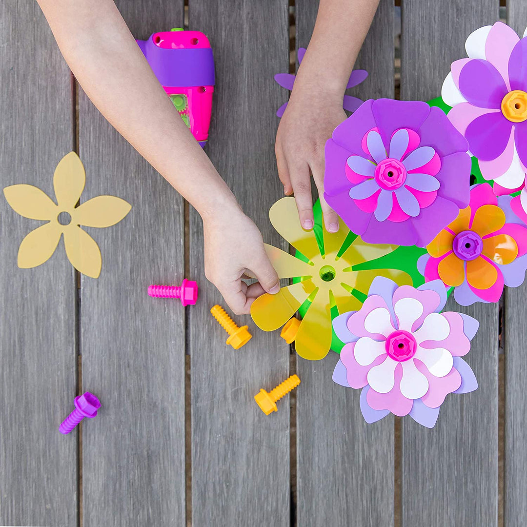 Juego Taladro Eléctrico Jardín De Flores Para Niños