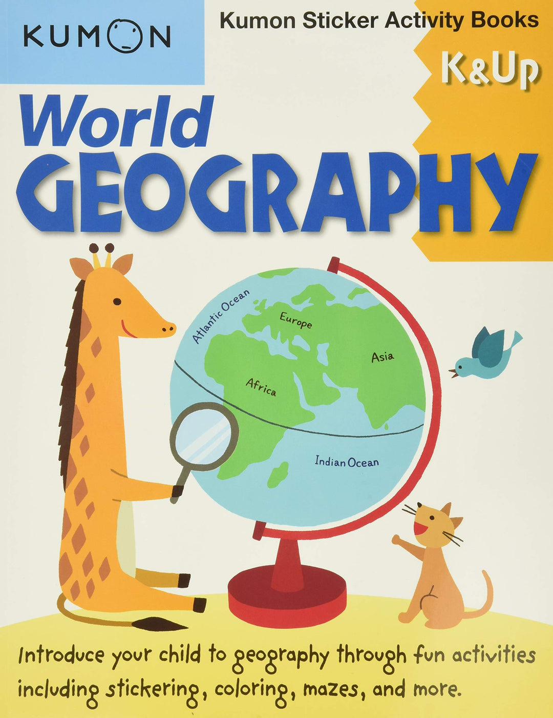 Libro Kumon World Geography K &amp; Up Sticker Act Para Niños