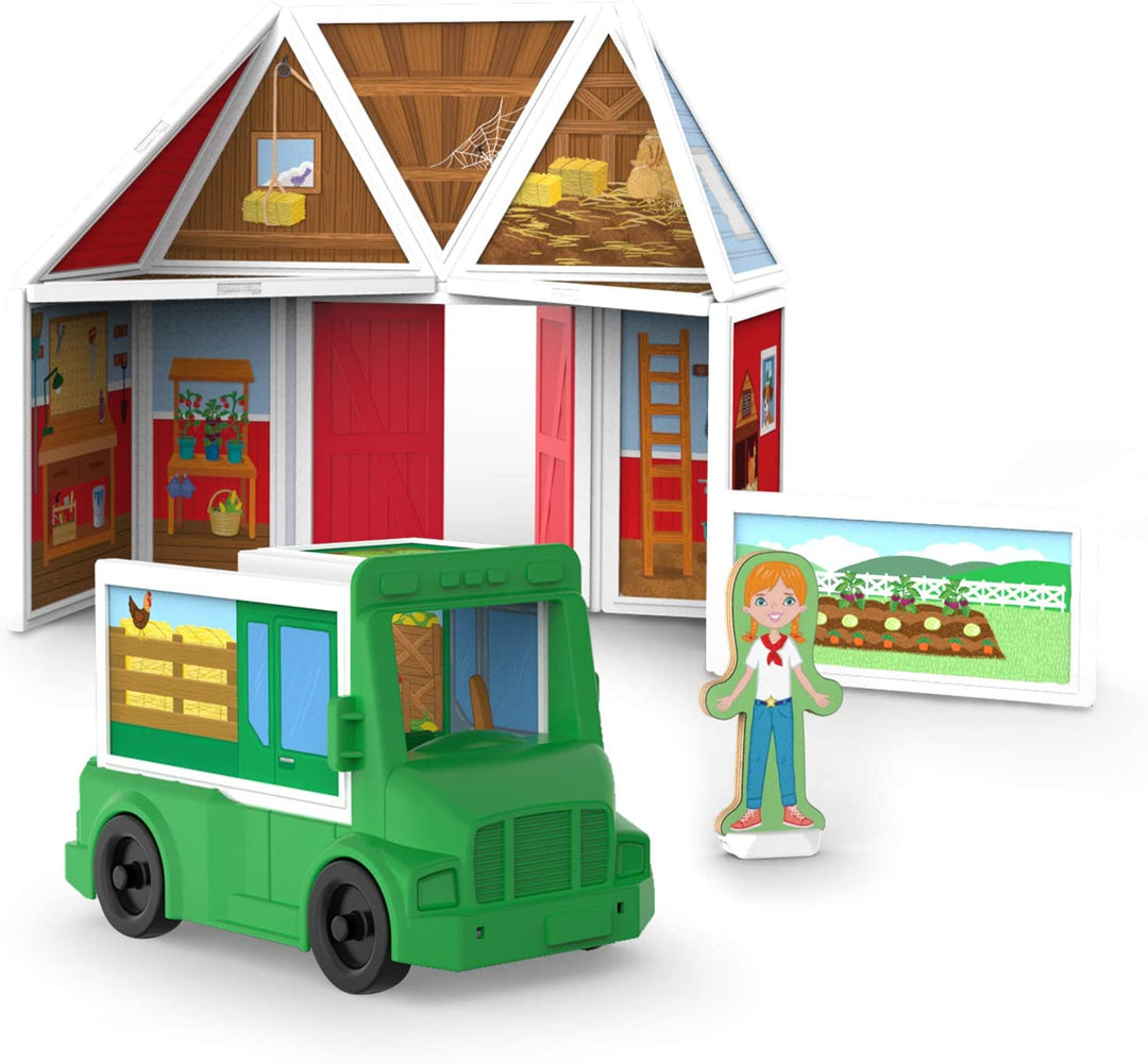Set De Construcción Magnético La Granja