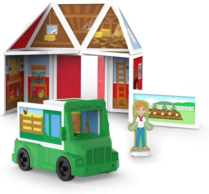 Set De Construcción Magnético La Granja