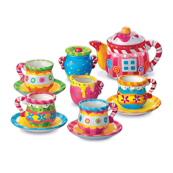 Mini juego de té para pintar
