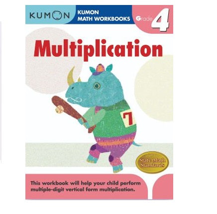 Libro Kumon Multiplication grade 4 Para Niños