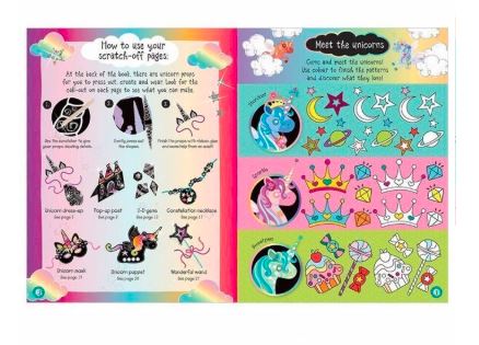 Libro inglés: Activity book unicorn coloring