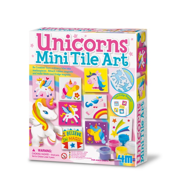 Kit para moldear y pintar imanes de unicornio