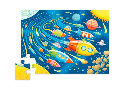 Rompecabezas 24 piezas Carrera espacial