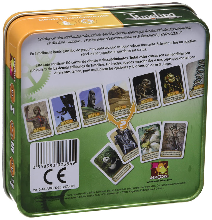 Juego De Mesa Timeline Ciencia Y Descubrimientos