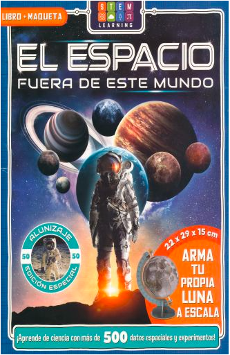 Libro Infantil 2 en 1 El Espacio Arma La Luna