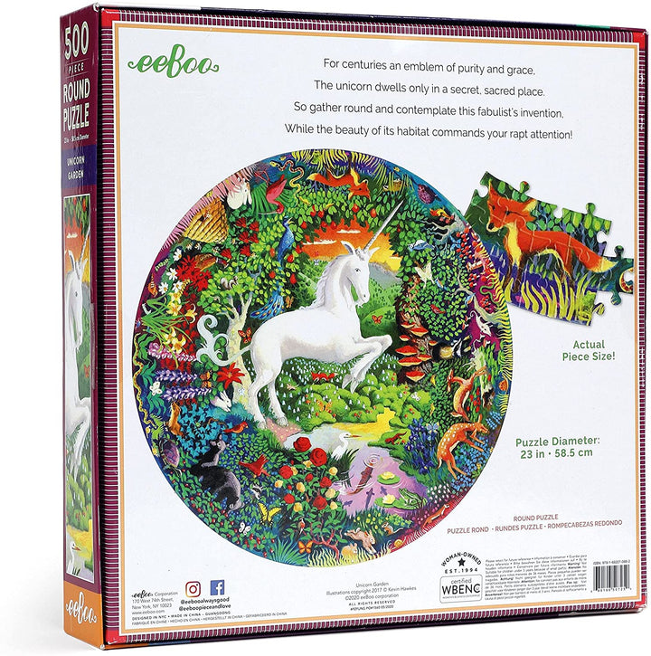 Rompecabezas 500 Piezas Jardín De Unicornios