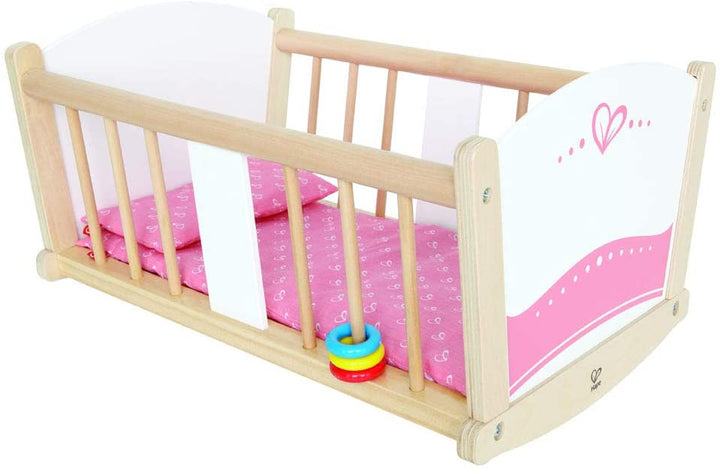 Cuna Mecedora Para Muñecos en Madera
