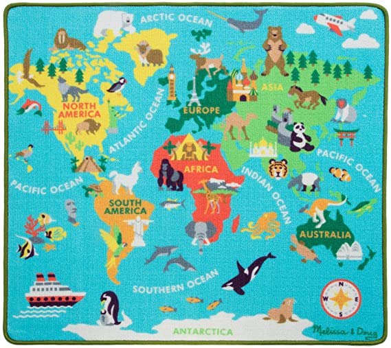 Tapete de Juego:  Alrededor del  Mundo