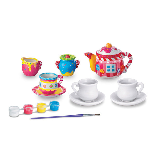 Mini juego de té para pintar
